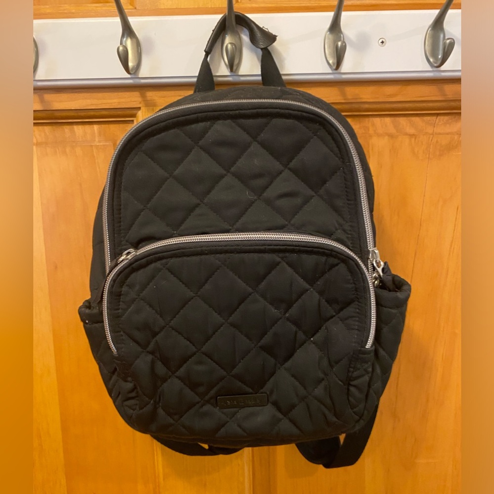 Vera Bradley small black back pack purse in Performance Twill. price is  final
